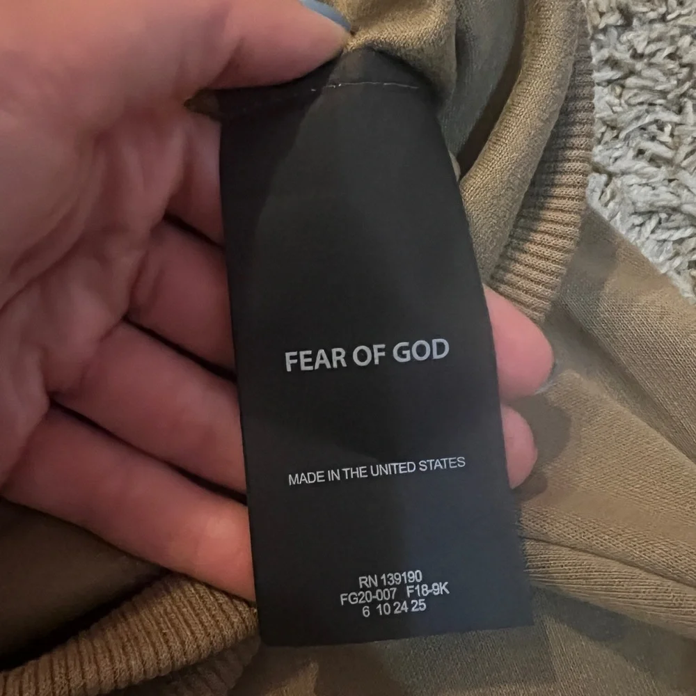 Fear of God Essentials Hoodie Mens In Brown Size Medium - Picture 10 of 11